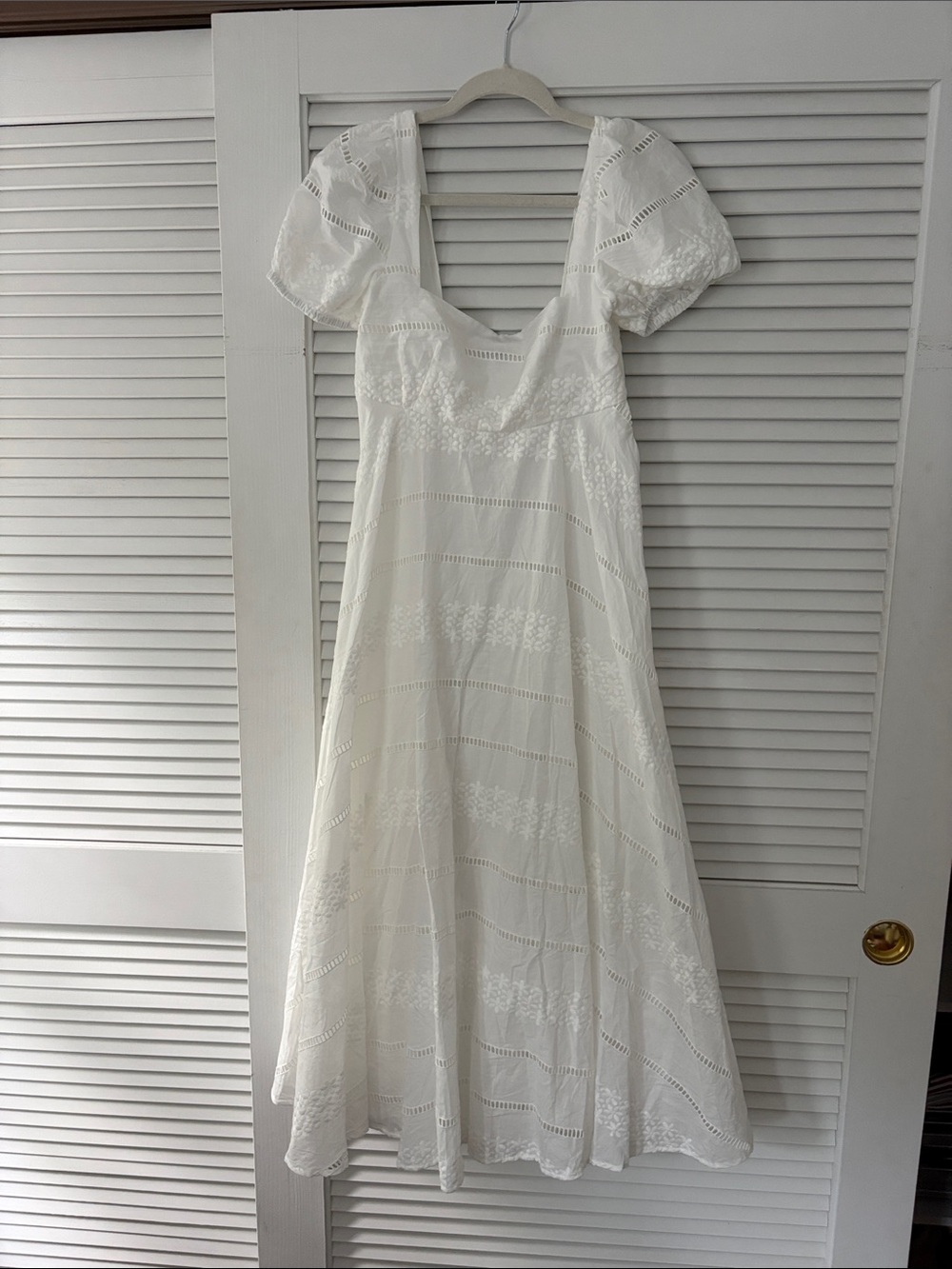 Fortunate One White Midi Dress